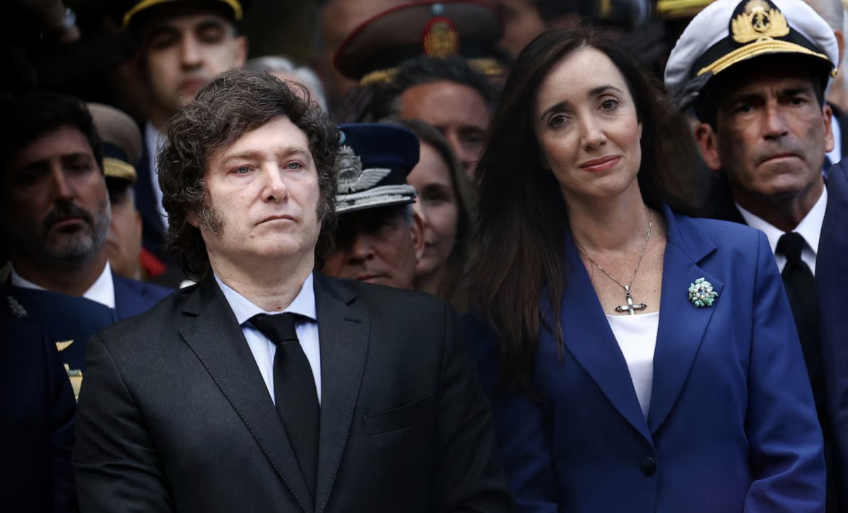 Milei y Villarruel separados en el homenaje por Malvinas