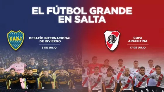 Boca y River revolucionan Salta en vacaciones 