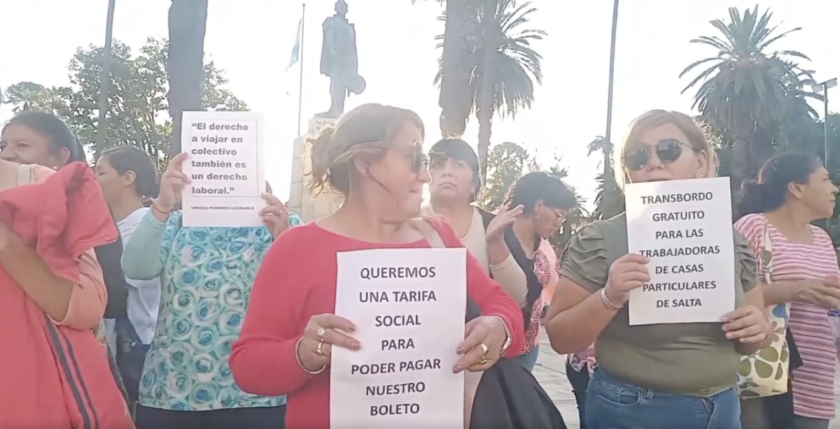 Viajar para trabajar no puede costar un cuarto del sueldo: Empleadas domésticas reclaman por el boleto de transbordo