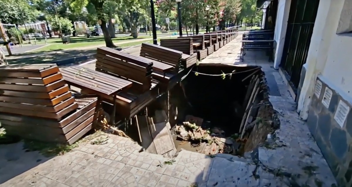 La Municipalidad intervendrá la vereda del pasaje Miramar luego del hundimiento