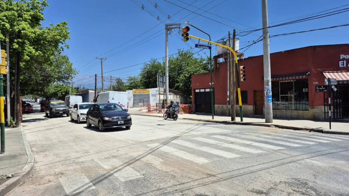Rehabilitan la avenida San Martín tras obras que mejoran el drenaje pluvial
