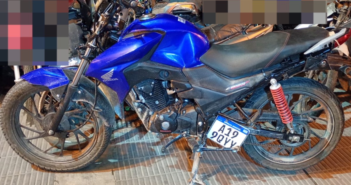 La moto no llegó lejos: Demorado tras un intento de robo y fuga frustrada