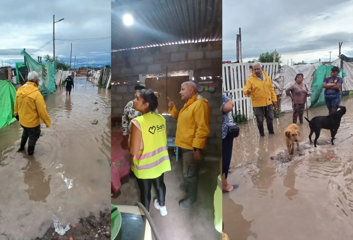 La Municipalidad desplegó un operativo de asistencia y contención social en barrios de la zona sudeste tras las lluvias