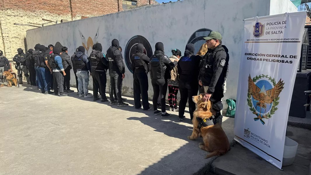 Megaoperativo antidroga en Salta: 11 detenidos y más de 32 mil dosis secuestradas
