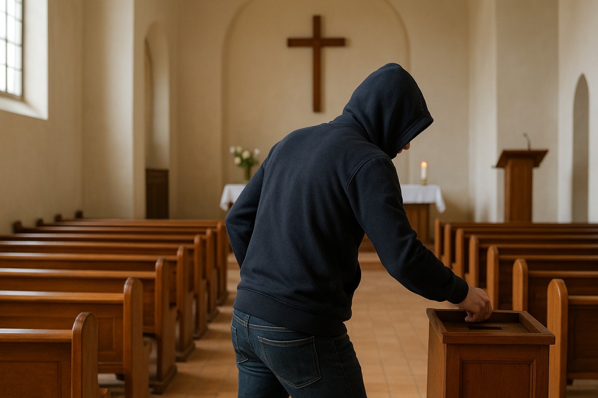 Reincidente celestial: Intentó robar otra vez en la Iglesia y terminó detenido