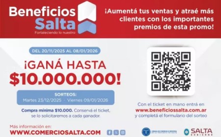 Compras en Salta y premios millonarios: Cientos de comercios se sumaron a “Beneficios Salta”