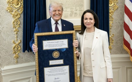 Tras regalar su medalla del Nobel a Trump, María Corina Machado dijo que se ve como futura presidenta de Venezuela