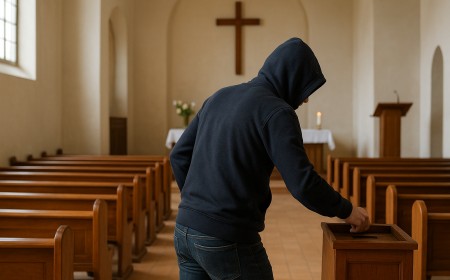 Reincidente celestial: Intentó robar otra vez en la Iglesia y terminó detenido