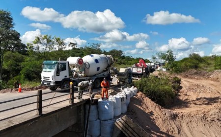 Un puente al límite: La RP 5 sigue operativa, pero con paso restringido y obras de urgencia