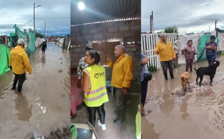 La Municipalidad desplegó un operativo de asistencia y contención social en barrios de la zona sudeste tras las lluvias