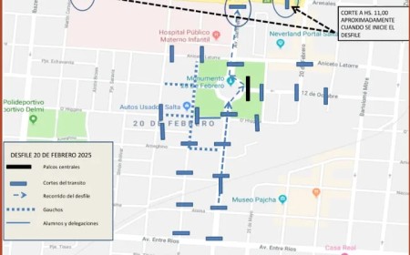 Operativo de tránsito por el acto en conmemoración de la Batalla de Salta