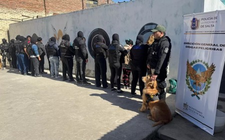 Megaoperativo antidroga en Salta: 11 detenidos y más de 32 mil dosis secuestradas