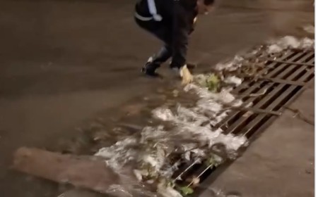 Carral: “Toda esta basura tapa los desagües que después inundan las calles del centro”
