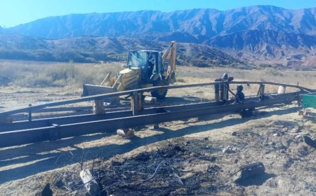 El nuevo puente en Angastaco evitará el aislamiento de dos parajes