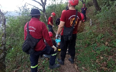 Rescate en altura: Un operativo coordinado logró asistir a una mujer herida en el Cerro Elefante