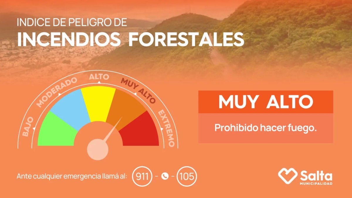 Riesgo muy alto de incendios: Alertan por calor y fuertes vientos
