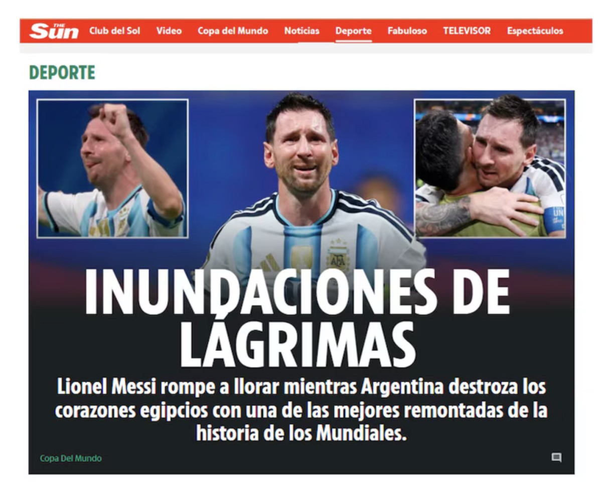 El mundo elogió la remontada de Argentina y volvió a rendirse ante Messi