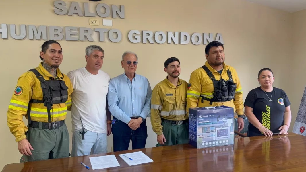 La Brigada Forestal sumó una estación meteorológica para mejorar la prevención de incendios