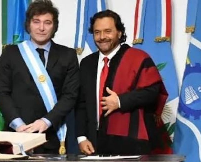 Sáenz viaja con Milei a París